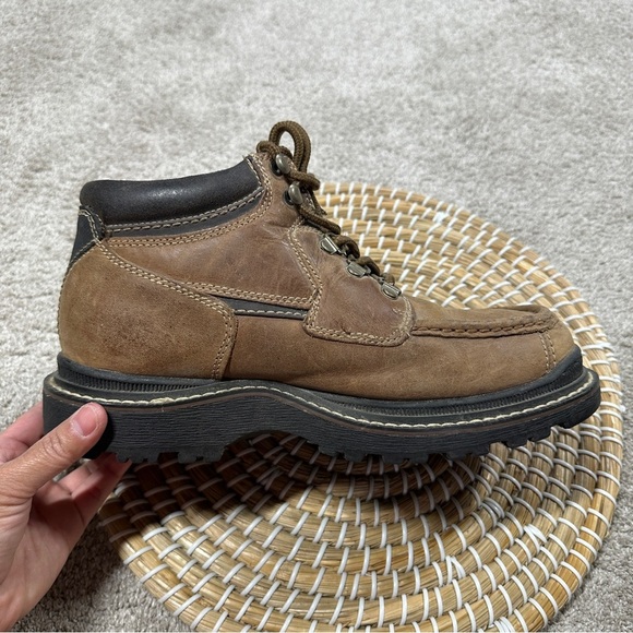 Arizona Jean Company Men’s Lace Up Chukka Ankle Boots Leather in Brown 8 main image 11